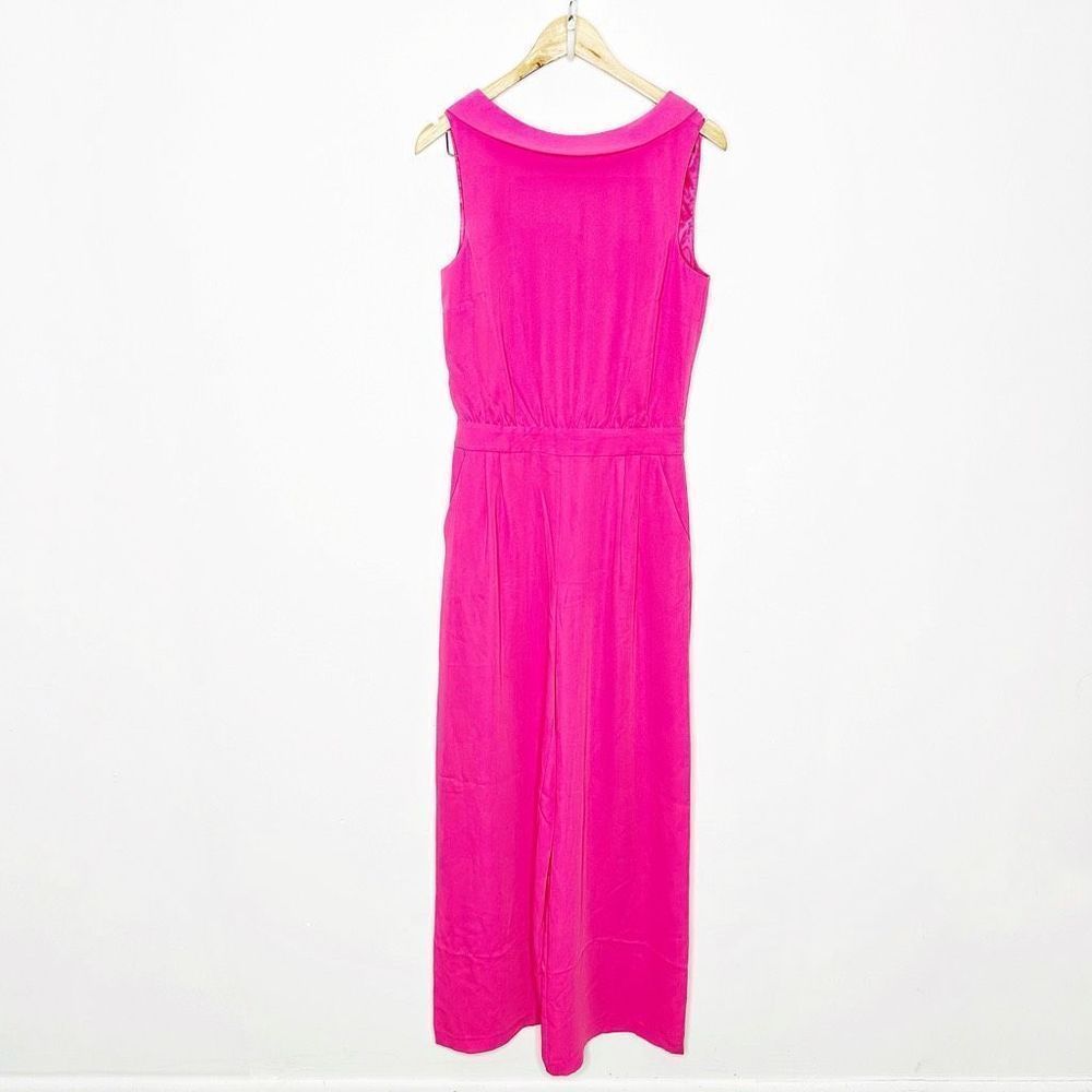 BODEN Clarissa wide leg Jumpsuit Tutti Fruity Pink womens size 6 NWT - Picture 2 of 8